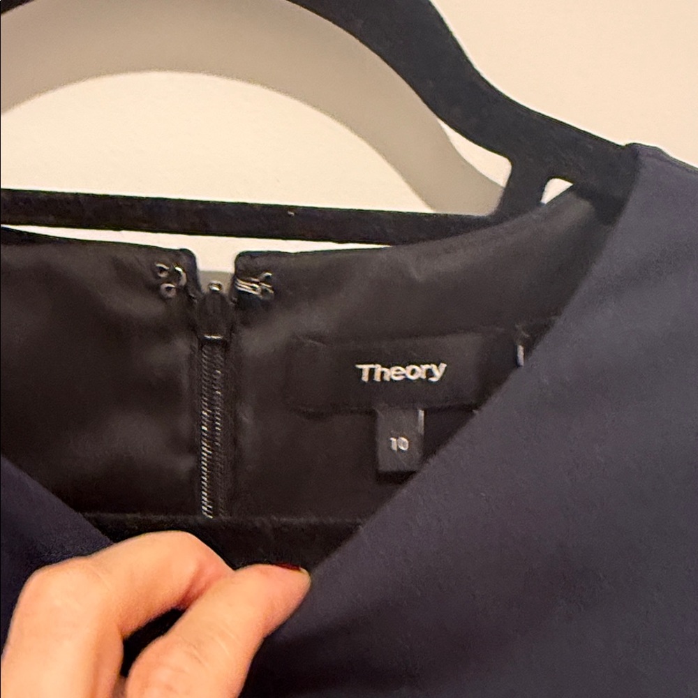 Theory Midnight Blue Midi Dress pl - Picture 3 of 6